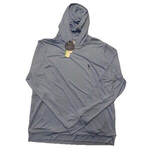 Taylor Bird Men's Houndstooth Hoodie Blue Large